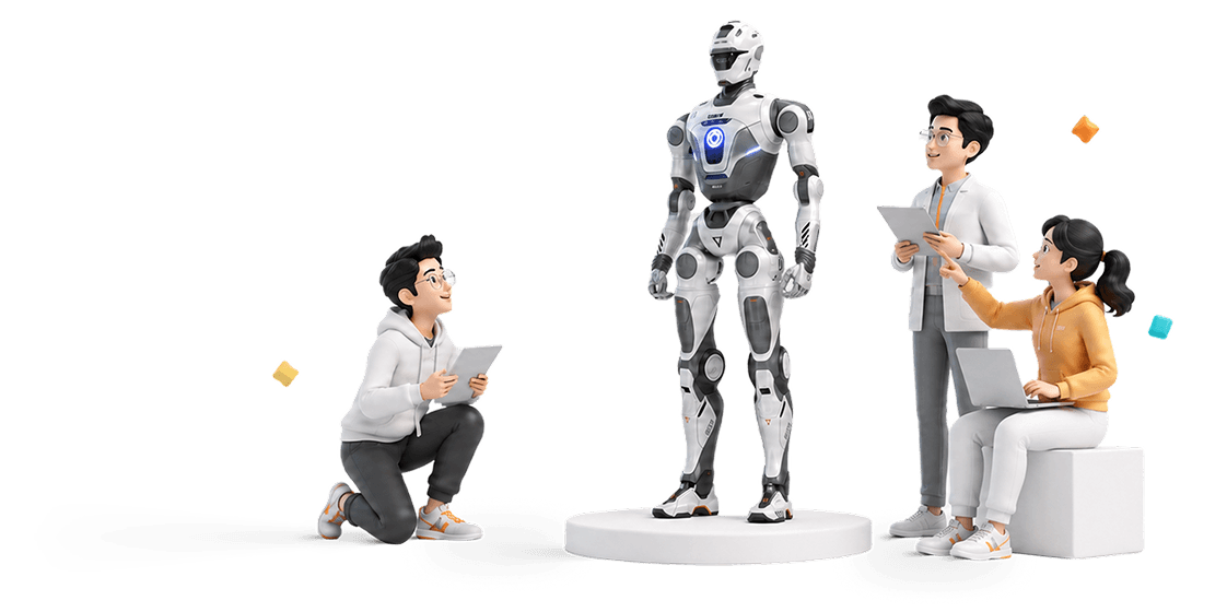 众擎机器人与高校师生开展科研教育合作